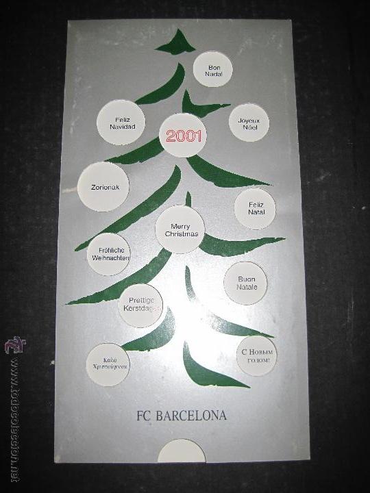 Coleccionismo deportivo: F .C. BARCELONA - FELIZ NAVIDAD 2001  - (CD- 1422) - Foto 4
