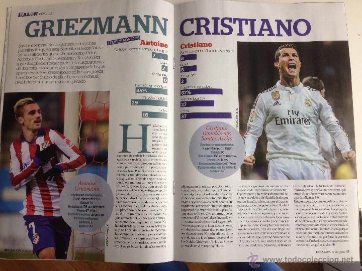 Coleccionismo deportivo: PROGRAMA ATLETICO MADRID REAL MADRID CHAMPIONS 2014 2015 EL BALON N&ordm; 1 - Foto 2