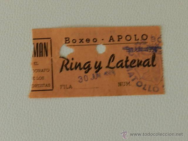 Coleccionismo deportivo: ENTRADA BOXEO BARCELONA APOLO JUNIO 1956 AFICIONADOS - Foto 1