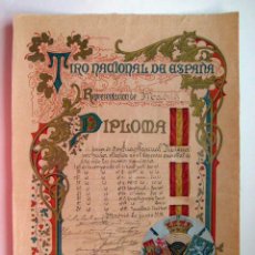 Coleccionismo deportivo: DIPLOMA TIRO NACIONAL DE ESPAÑA 1918