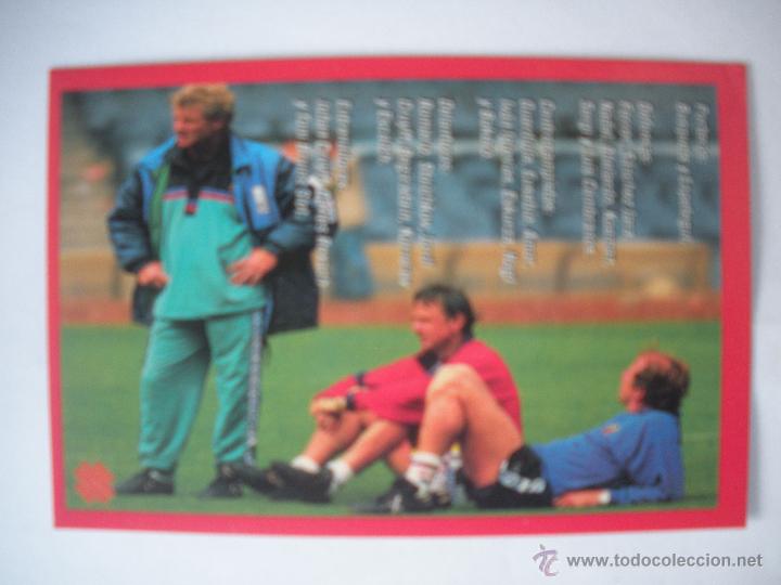 Coleccionismo deportivo: FICHA - PLANTILLA  BAR&Ccedil;A - LIGA 1994 - 1995 - - Foto 2
