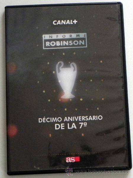 Sports collectibles: DVD D&Eacute;CIMO ANIVERSARIO DE LA 7&ordf; INFORME ROBINSON LIGA CAMPEONES COPA EUROPA REAL MADRID F&Uacute;TBOL RA&Uacute;L