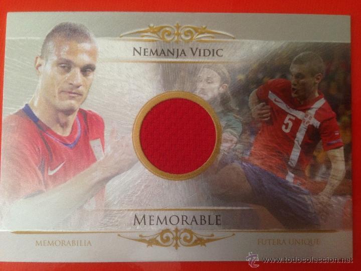 Collectionnisme sportif: VIDIC Memorable Futera Unique 2014 numbered 50 of 111. Unused code