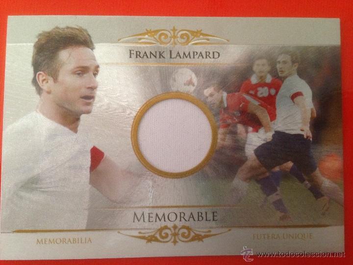 Collectionnisme sportif: LAMPARD Memorable Futera Unique 2014 numbered 91 of 111. Unused code