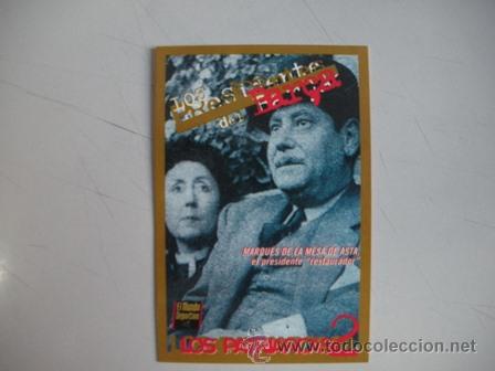 Coleccionismo deportivo: FICHA DE LOS PRESIDENTES DEL BAR&Ccedil;A .- MARQUES DE LA MESA DE ASTA- EL RESTAURADOR - - Foto 1