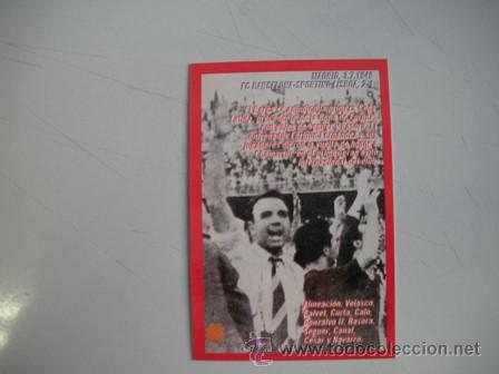 Coleccionismo deportivo: FICHA DEL BAR&Ccedil;A - DEL A&Ntilde;O 1949 - GLORIA EUROPEA - - Foto 2