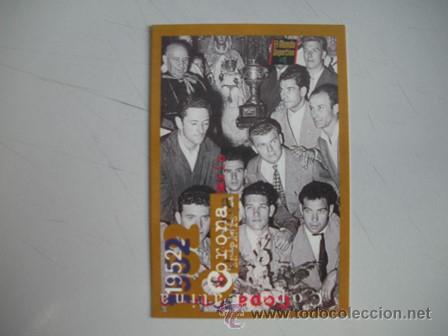 Coleccionismo deportivo: FICHA TECNICA DEL BAR&Ccedil;A- DEL A&Ntilde;O 1952 -COPA LATINA - - Foto 1
