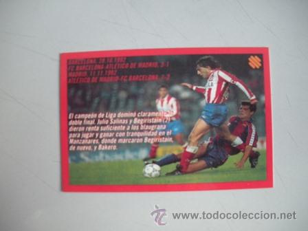 Coleccionismo deportivo: FICHA TECNICA DEL BAR&Ccedil;A- SUPER COPA DEL A&Ntilde;O 1992 - ROTUNDO - - Foto 2