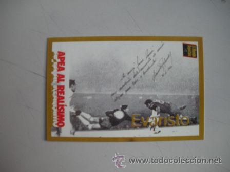 Coleccionismo deportivo: FICHA TECNICA DEL BAR&Ccedil;A- DE - EVARISTO - APEA AL REALISIMO - - Foto 1