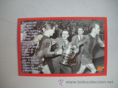 Coleccionismo deportivo: FICHA TECNICA DEL BAR&Ccedil;A- LAS  CINCO  COPAS - LO MAXIMO - - Foto 2