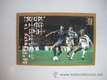 Coleccionismo deportivo: FICHA TECNICA DEL BAR&Ccedil;A- EL EXTASIS DE BAKERO - - Foto 1