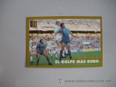 Coleccionismo deportivo: FICHA TECNIC A DEL BAR&Ccedil;A - EL GOLPE MAS DURO - SEVILLA - - Foto 1