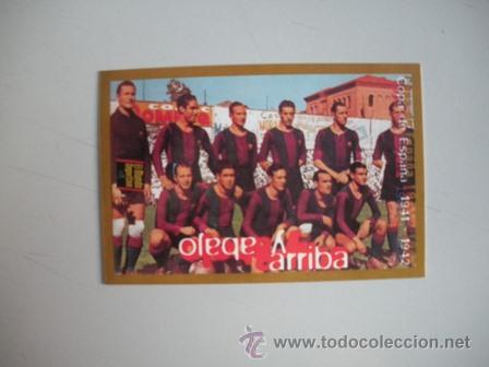 Coleccionismo deportivo: FICHA TECNICA DEL BAR&Ccedil;A - COPA DE ESPA&Ntilde;A - 1941-1942- - Foto 1