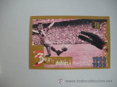 Coleccionismo deportivo: FICHA TECNICA DEL BAR&Ccedil;A -COPA DE ESPA&Ntilde;A - 1958 - 1959 - - Foto 1