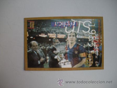 Coleccionismo deportivo: FICHA TECNICA DEL BAR&Ccedil;A -SUPERCOPA DE ESPA&Ntilde;A 1983- - Foto 1