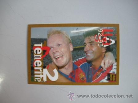 Coleccionismo deportivo: FICHA TECNICA DEL BAR&Ccedil;A - LIGA 1992 - 1993 - - Foto 1
