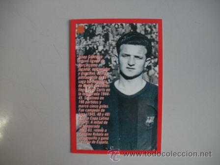 Coleccionismo deportivo: FICHA TECNICA DEL BAR&Ccedil;A - JOSEP GONZALVO - - Foto 2