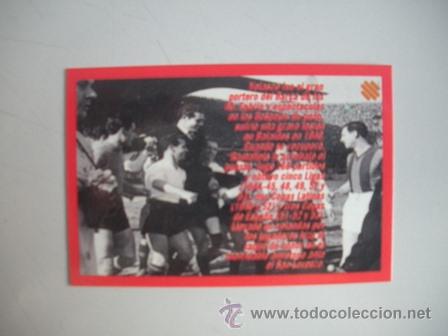Coleccionismo deportivo: FICHA TECNICA DEL BAR&Ccedil;A - VELASCO - - Foto 2