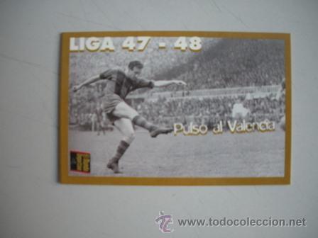 Coleccionismo deportivo: FICHA TECNICA DEL BAR&Ccedil;A - LIGA 1947 - 1948 - - Foto 1