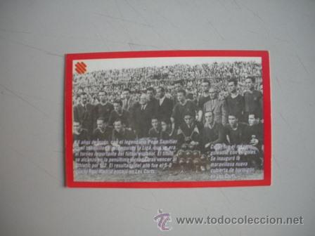Coleccionismo deportivo: FICHA TECNICA DEL BAR&Ccedil;A - LIGA - 1944 - 1945 - - Foto 2