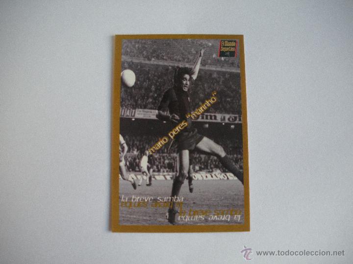 Coleccionismo deportivo: FICHA TECNICA DEL BAR&Ccedil;A - - MARIO PERES - - Foto 1