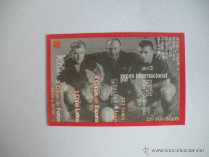 Coleccionismo deportivo: FICHA TECNICA DEL BAR&Ccedil;A - LASZI  KUBALA  - - Foto 2