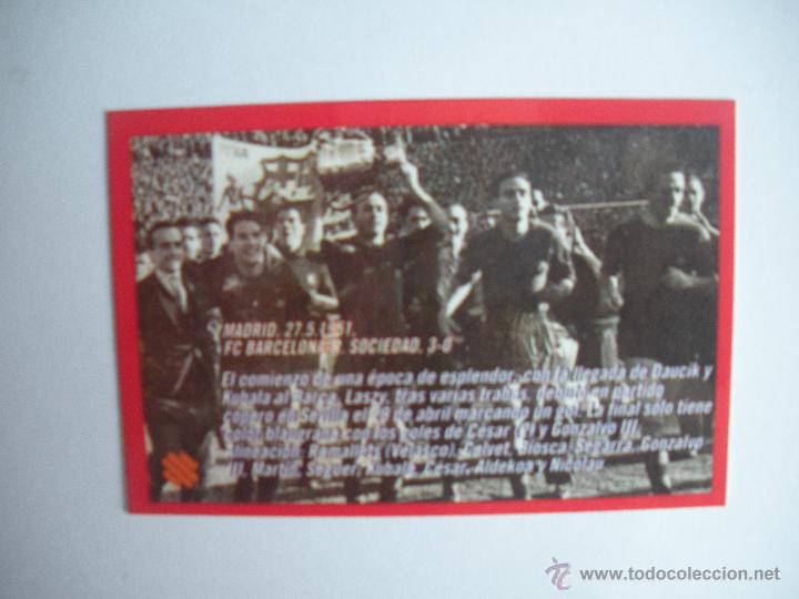Coleccionismo deportivo: FICHA TECNICA DEL BAR&Ccedil;A -  EL PRIMER TITULO DE KUBALA - 195 -1951 - - Foto 2