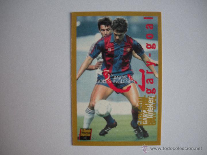 Coleccionismo deportivo: FICHA TECNICA DEL BAR&Ccedil;A -  GARY LINEKER - - Foto 1
