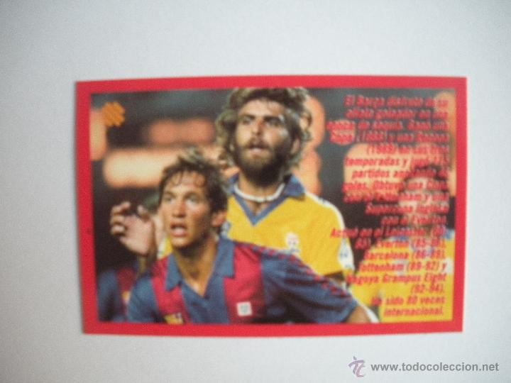 Coleccionismo deportivo: FICHA TECNICA DEL BAR&Ccedil;A -  GARY LINEKER - - Foto 2