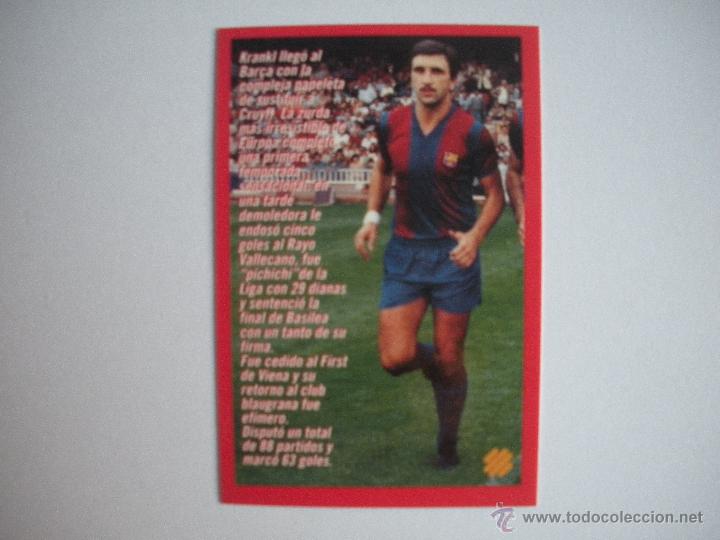 Coleccionismo deportivo: FICHA TECNICA DEL BAR&Ccedil;A -  HANSI KRANKL - - Foto 2
