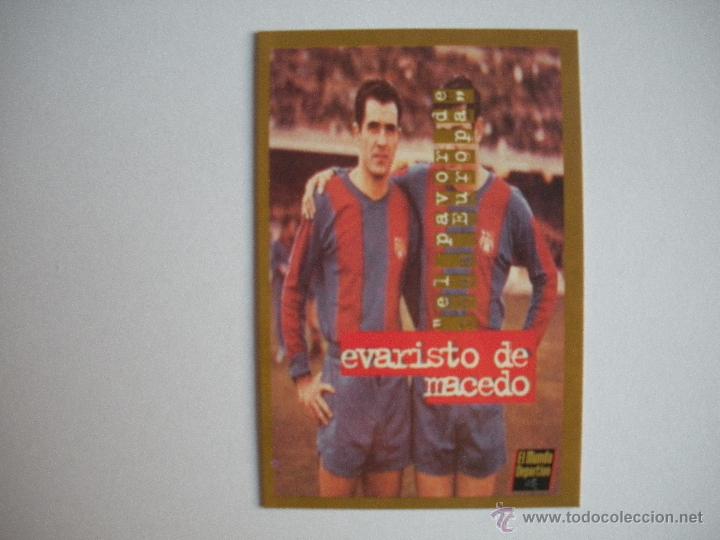 Coleccionismo deportivo: FICHA TECNICA DEL BAR&Ccedil;A -   EVARISTO DE MACEDO - - Foto 1