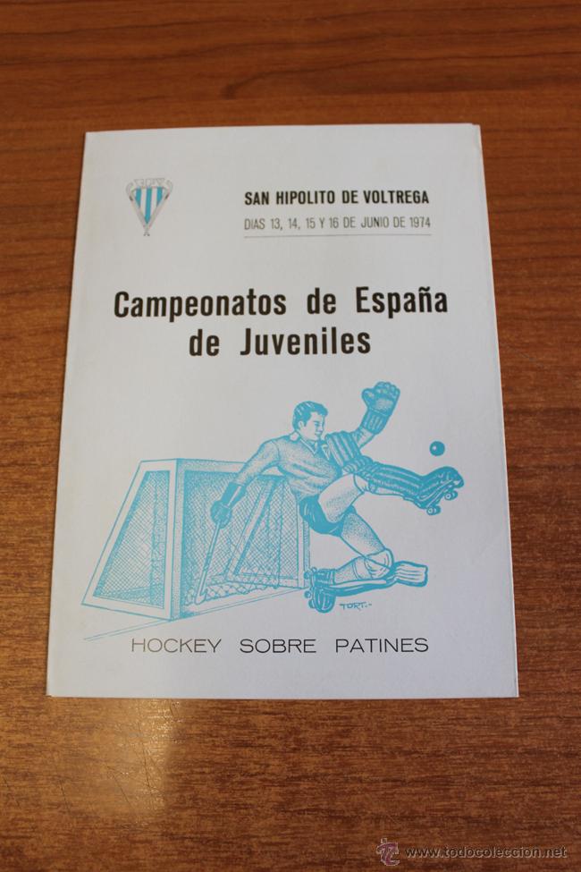 Sammelleidenschaft Sport: SAN HIPOLITO DE VOLTREGA. CAMPEONATOS DE ESPA&Ntilde;A JUVENILES. HOCKEY SOBRE PATINES. 1974