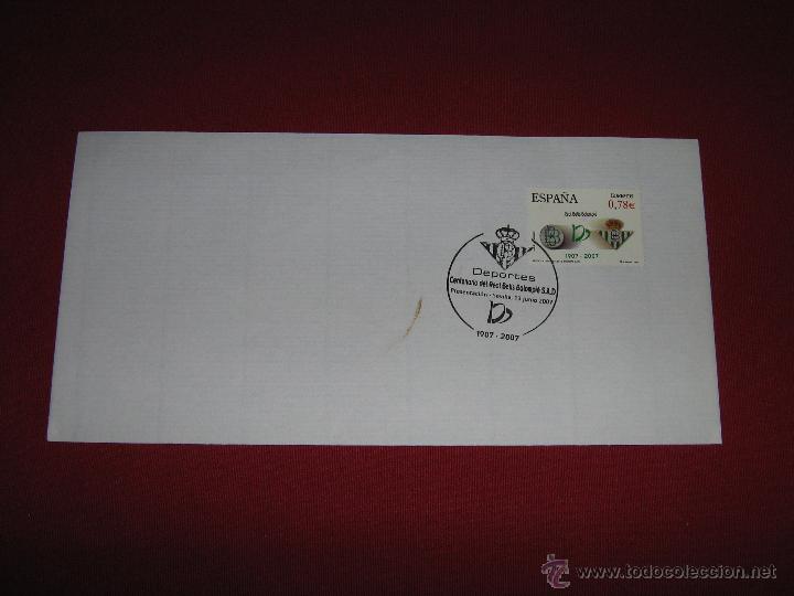 Collectionnisme sportif: SOBRE CON MATASELLOS ESPECIAL DEL CENTENARIO DEL REAL BETIS BALOMPIE
