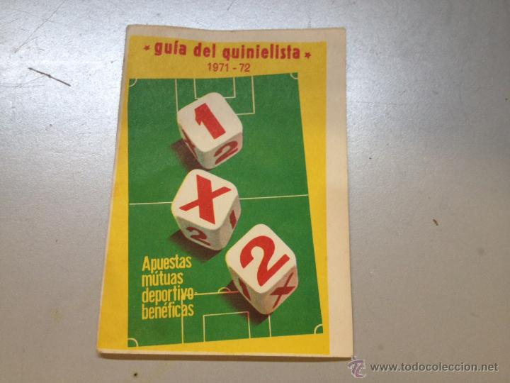 Coleccionismo deportivo: GUIA DEL QUINIELISTA 1971-72  (A) - Foto 1