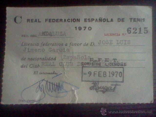 Collectionnisme sportif: CARNET REAL FEDERACION ESPA&Ntilde;OLA TENIS 1970  *B49 (ANPA)