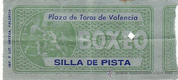 Collectionnisme sportif: ENTRADA BOXEO - PLAZA DE TOROS DE VALENCIA - EBX 42