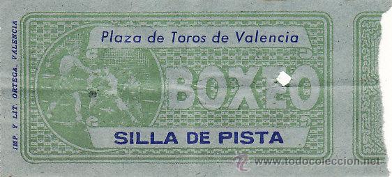 Collectionnisme sportif: ENTRADA BOXEO - PLAZA DE TOROS DE VALENCIA - EBX 43