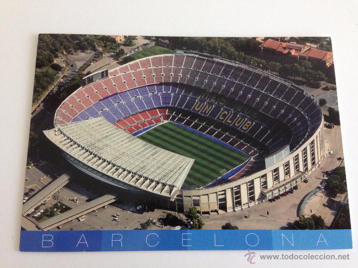 Collectionnisme sportif: P0856 POSTAL FOTOGRAFIA BAR&Ccedil;A BARCELONA NOU CAMP MES QUE UN CLUB