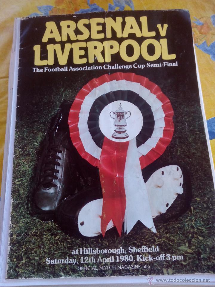 Coleccionismo deportivo: PROGRAMA SEMIFINAL THE F.A. CUP 1980 ARSENAL LIVERPOOL - Foto 1