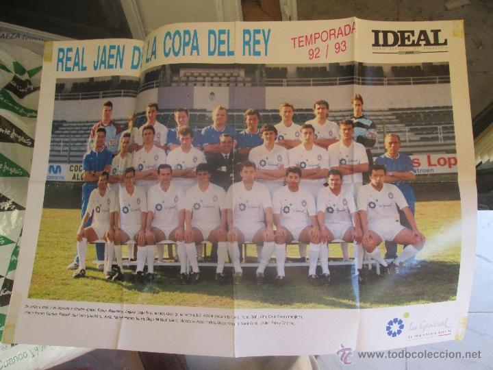 Sammelleidenschaft Sport: Poster Cartel REAL JA&Eacute;N DE LA COPA DEL REY 1992 - 1993, DIARIO IDEAL JA&Eacute;N, LA GENERAL. 55x38 cms
