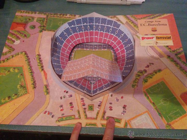 Coleccionismo deportivo: Ampliaci&oacute; Camp Nou 3D FCB Bar&ccedil;a 1994 - Foto 1