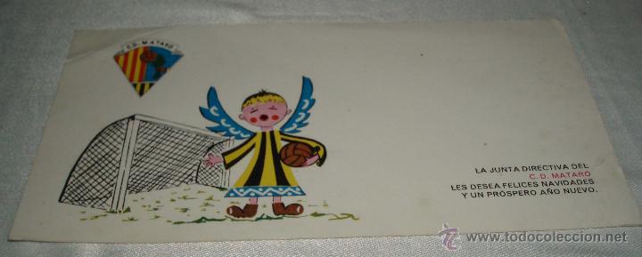 Coleccionismo deportivo: felicitacion de navidad C.D. Mataro a&ntilde;o 1960 - Foto 1