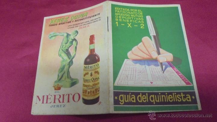 Coleccionismo deportivo: GUIA DEL QUINIELISTA. TEMPORADA 1950. - Foto 1
