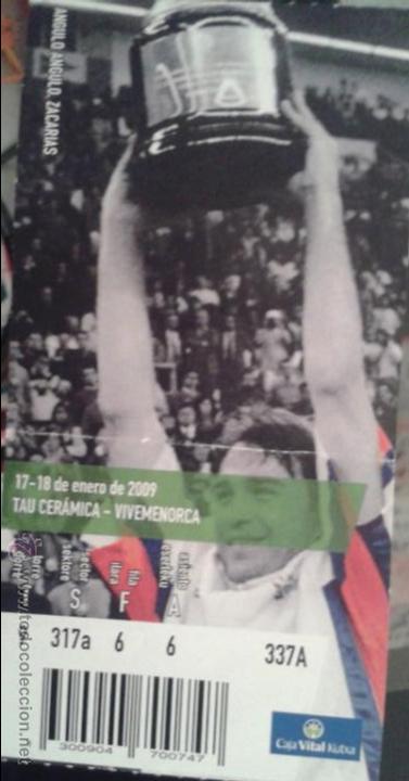 Coleccionismo deportivo: ENTRADA TAU CERAMICA BASKONIA VS VIVEMENORCA - Foto 1