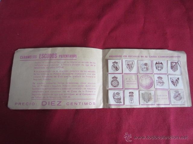 Coleccionismo deportivo: CARAMELOS ESCUDOS PATENTADOS - 1949-1950 - Foto 3