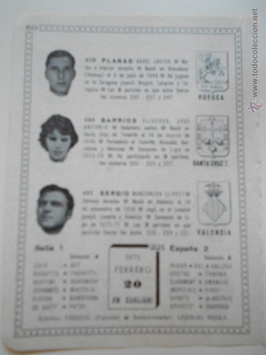 Sammelleidenschaft Sport: hln- antigua hoja futbol- 1971 planas, barrios, sergio. italia-espa&ntilde;a