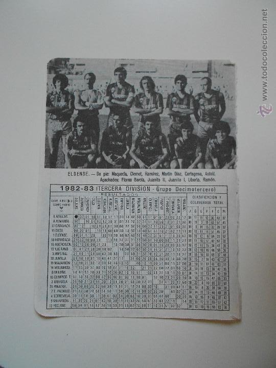 Coleccionismo deportivo: hln- antigua hoja futbol- eldense 1982-83 - Foto 1