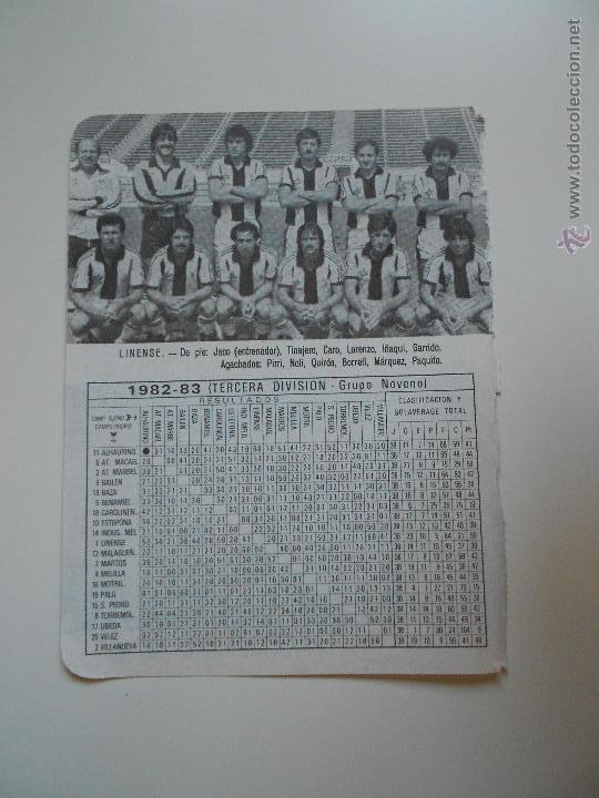 Sammelleidenschaft Sport: hln- antigua hoja futbol- linense 1982-83