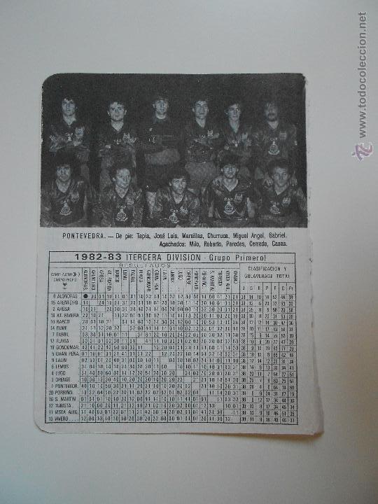 Sammelleidenschaft Sport: hln- antigua hoja futbol- pontevedra 1982-83