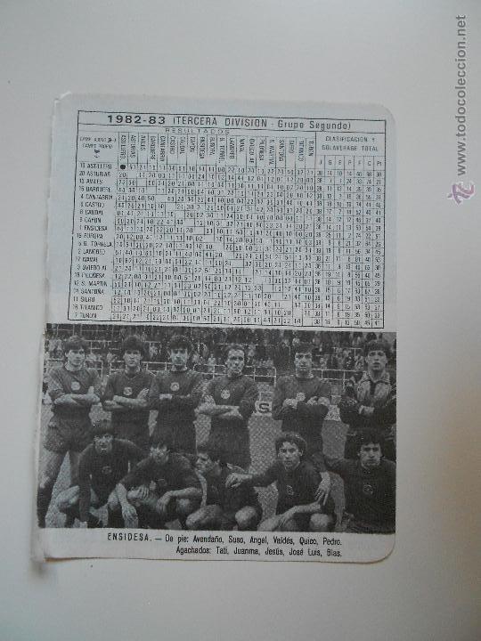 Sammelleidenschaft Sport: hln- antigua hoja futbol- ensidesa 1982-83